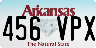 AR license plate 456VPX