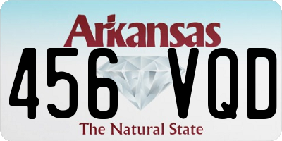 AR license plate 456VQD