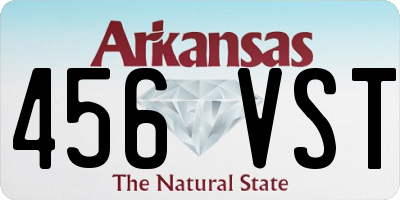 AR license plate 456VST