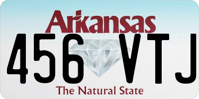 AR license plate 456VTJ