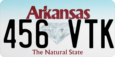 AR license plate 456VTK