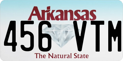 AR license plate 456VTM