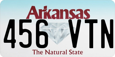AR license plate 456VTN