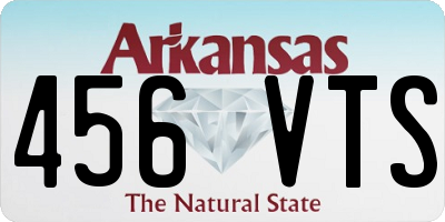 AR license plate 456VTS