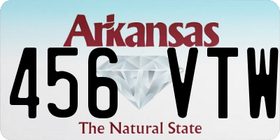 AR license plate 456VTW