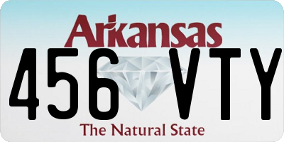 AR license plate 456VTY
