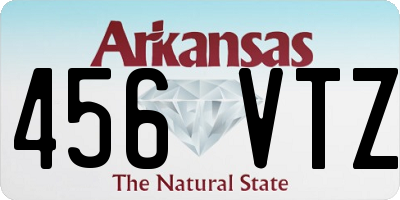 AR license plate 456VTZ