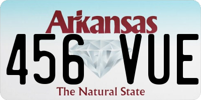 AR license plate 456VUE