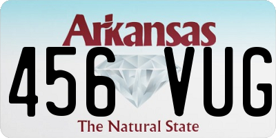 AR license plate 456VUG