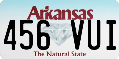AR license plate 456VUI