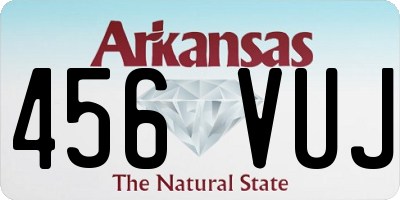 AR license plate 456VUJ