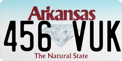 AR license plate 456VUK