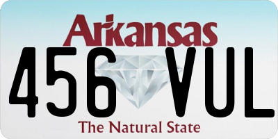 AR license plate 456VUL
