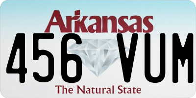 AR license plate 456VUM