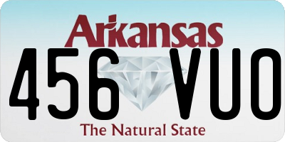 AR license plate 456VUO