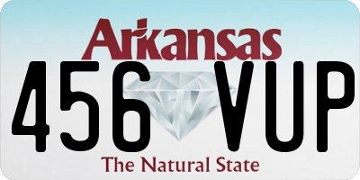 AR license plate 456VUP