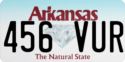 AR license plate 456VUR
