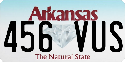 AR license plate 456VUS