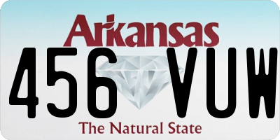 AR license plate 456VUW
