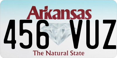 AR license plate 456VUZ