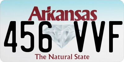 AR license plate 456VVF