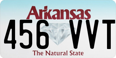 AR license plate 456VVT