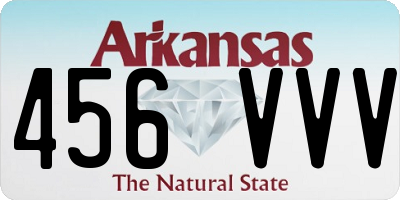 AR license plate 456VVV