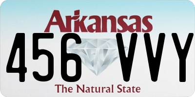 AR license plate 456VVY
