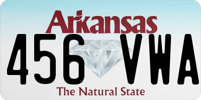 AR license plate 456VWA