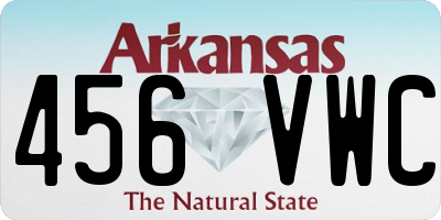AR license plate 456VWC