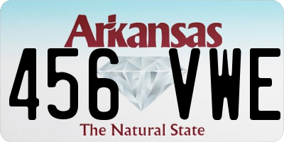 AR license plate 456VWE