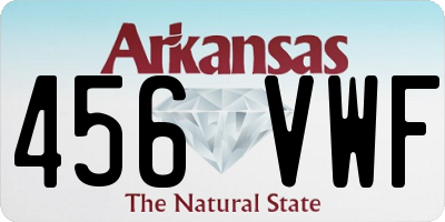 AR license plate 456VWF