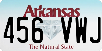 AR license plate 456VWJ