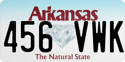 AR license plate 456VWK