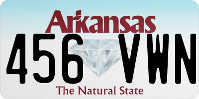 AR license plate 456VWN