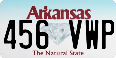 AR license plate 456VWP