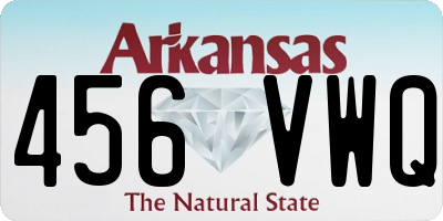 AR license plate 456VWQ