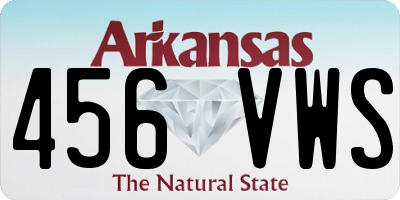 AR license plate 456VWS