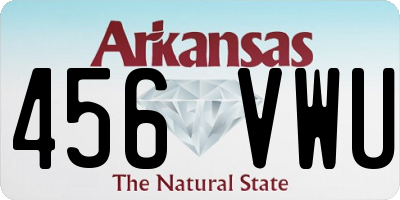 AR license plate 456VWU