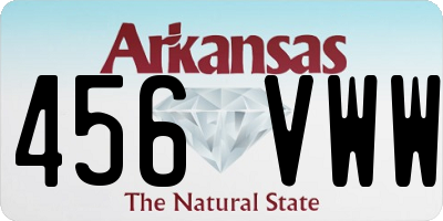 AR license plate 456VWW