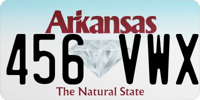 AR license plate 456VWX