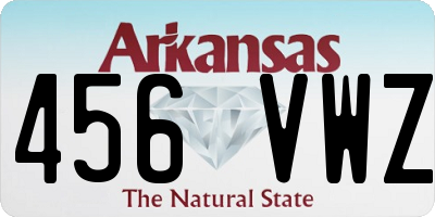 AR license plate 456VWZ