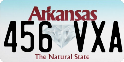 AR license plate 456VXA