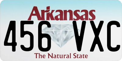 AR license plate 456VXC