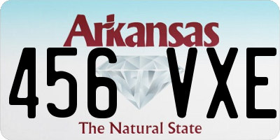 AR license plate 456VXE