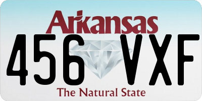 AR license plate 456VXF