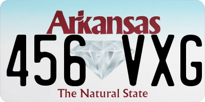 AR license plate 456VXG