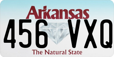 AR license plate 456VXQ