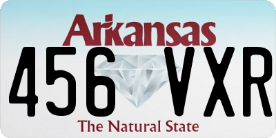 AR license plate 456VXR