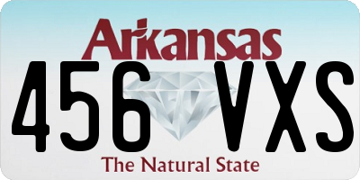 AR license plate 456VXS